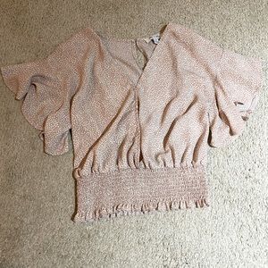 Beige patterned blouse